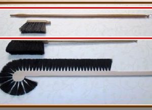 Gardinen- Tapetenhandfeger Rosshaar 90 cm Stiel