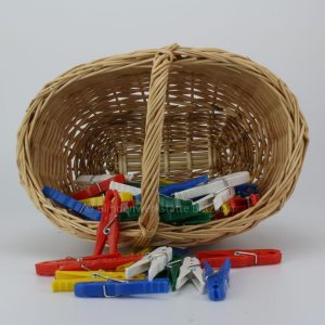 Wäscheklammernkorb bunt Blindenwerkstatt