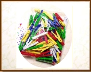 Wäscheklammern 100 Stück Polystyrol