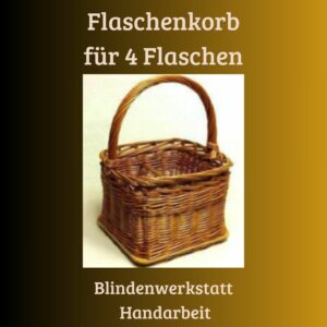 Soziale Handarbeit: Jeder Flaschenkorb wird mit Sorgfalt von blinden Handwerkern geflochten